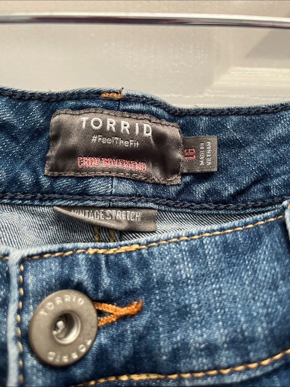 torrid Boyfriend Jeans in Medium Blue Wash - Picture 2 of 4